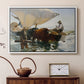 The Return from Fishing: Hauling the Boat, 1894 - Floater Framed Canvas Print