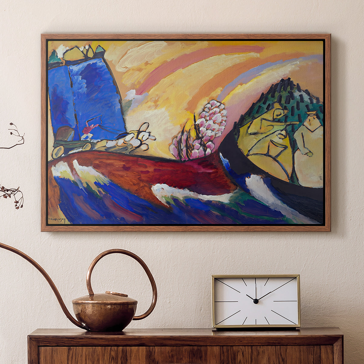 Painting with Troika, 1911 - Floater Framed Canvas Print