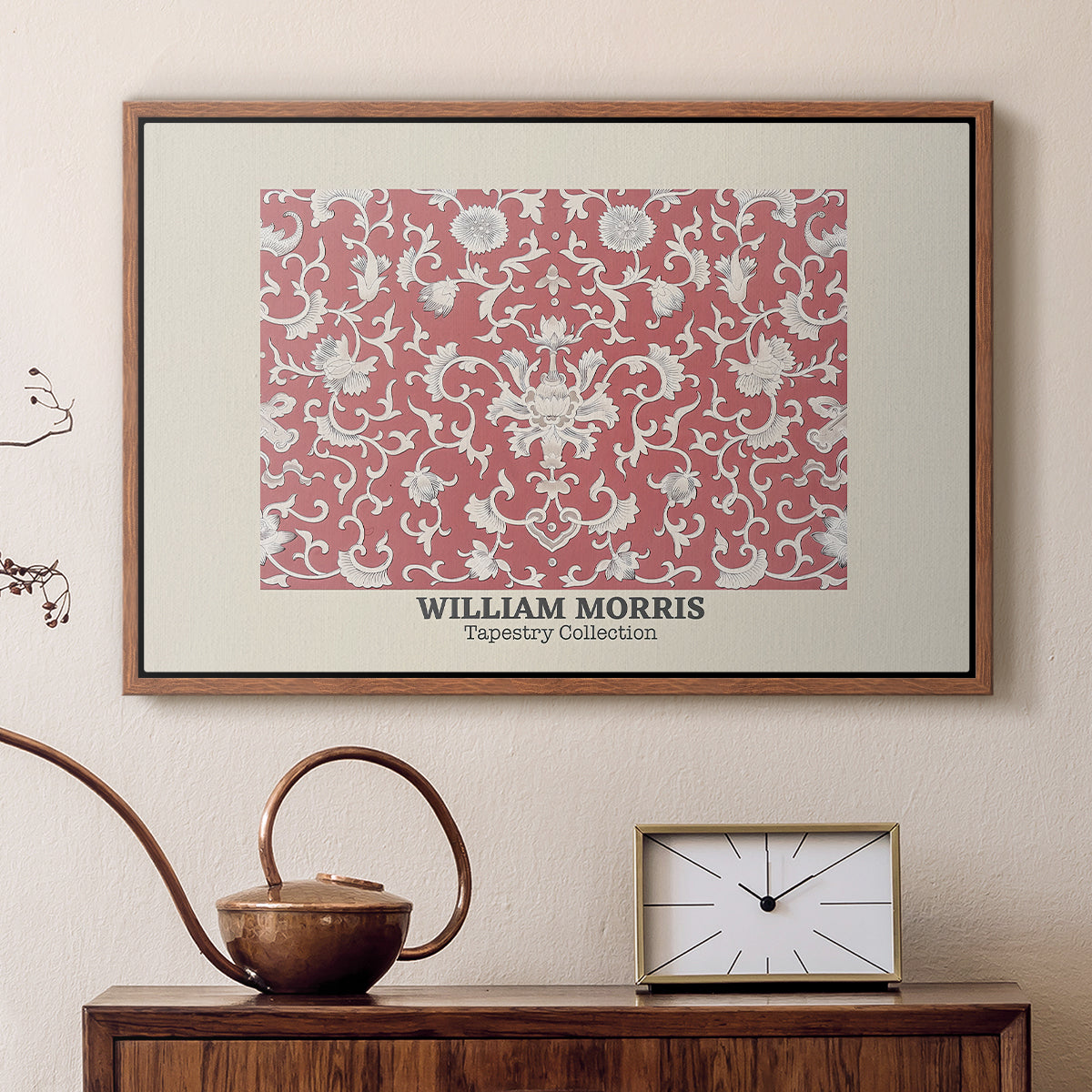 Examples of Chinese Ornament, Pl. XCV (Morris Inspired), 1867 - Floater Framed Canvas Print