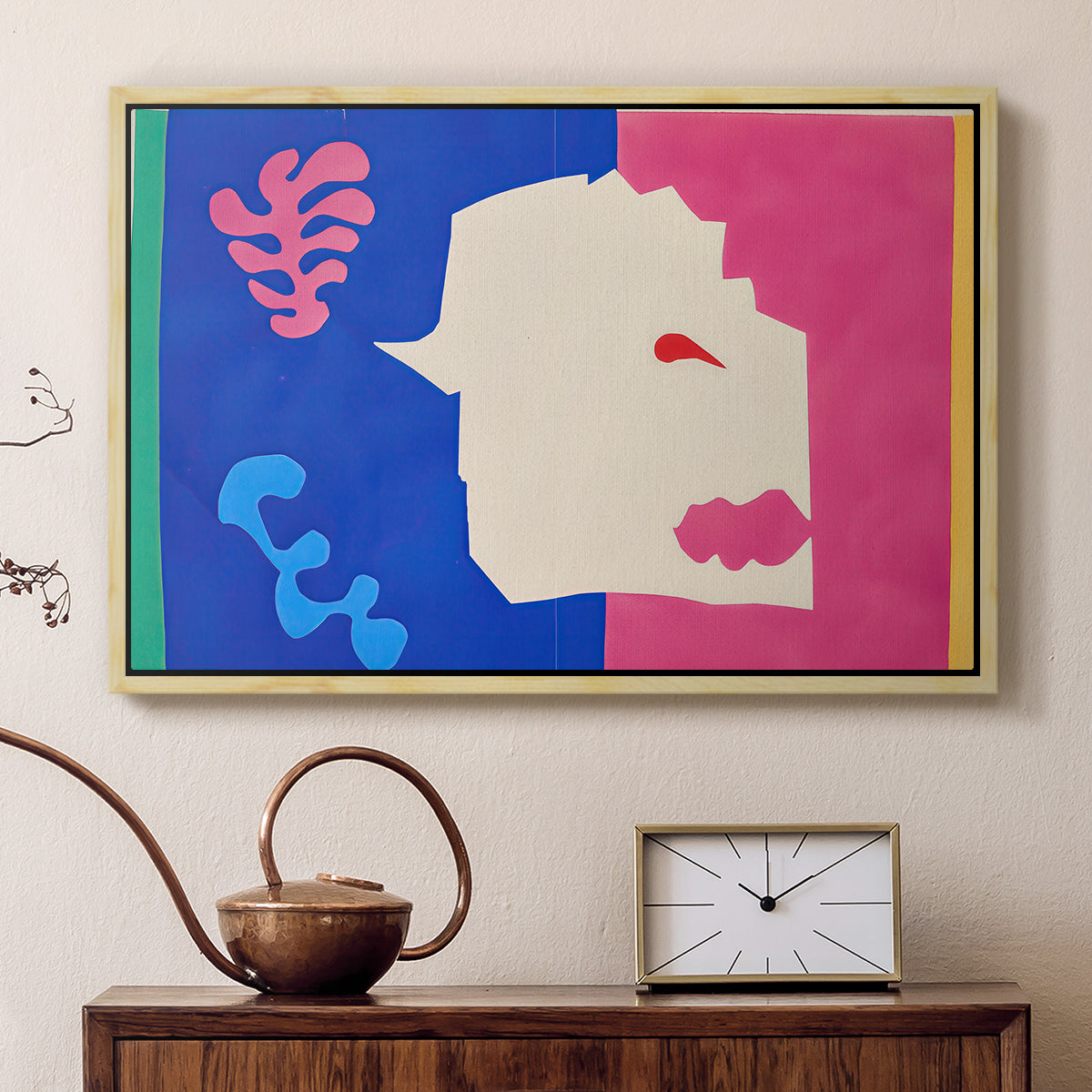 The Wolf (Le loup), from Jazz, 1947 - Floater Framed Canvas Print