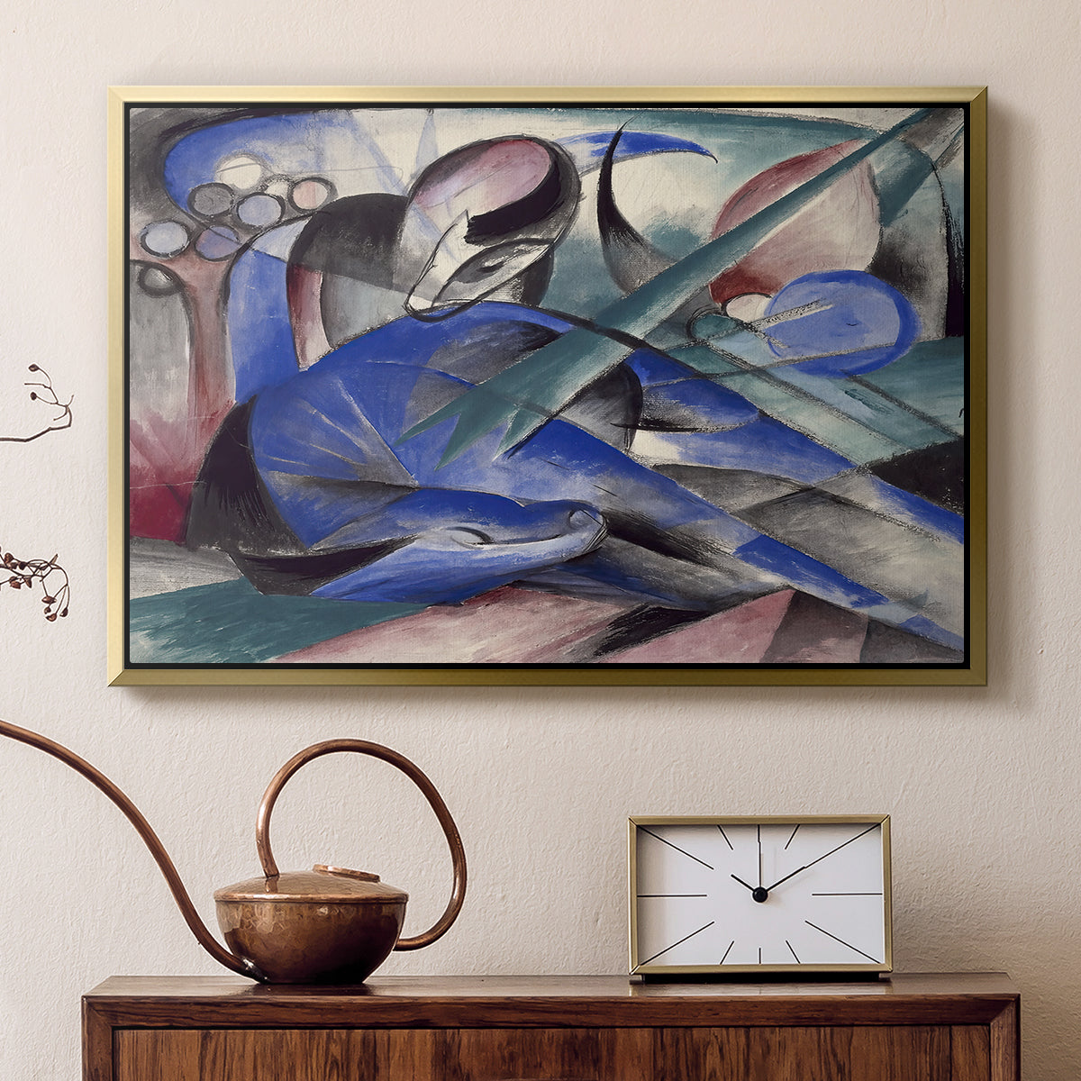 Dreaming Horse, 1913 - Floater Framed Canvas Print