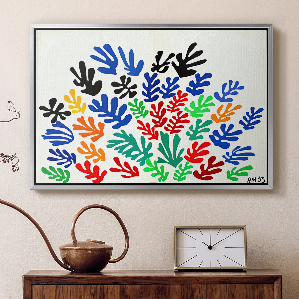 The Sheaf (La gerbe), 1953 - Floater Framed Canvas Print