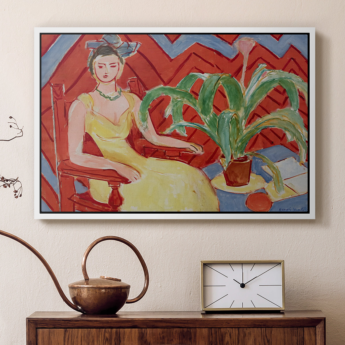 Michaella, 1943 - Floater Framed Canvas Print