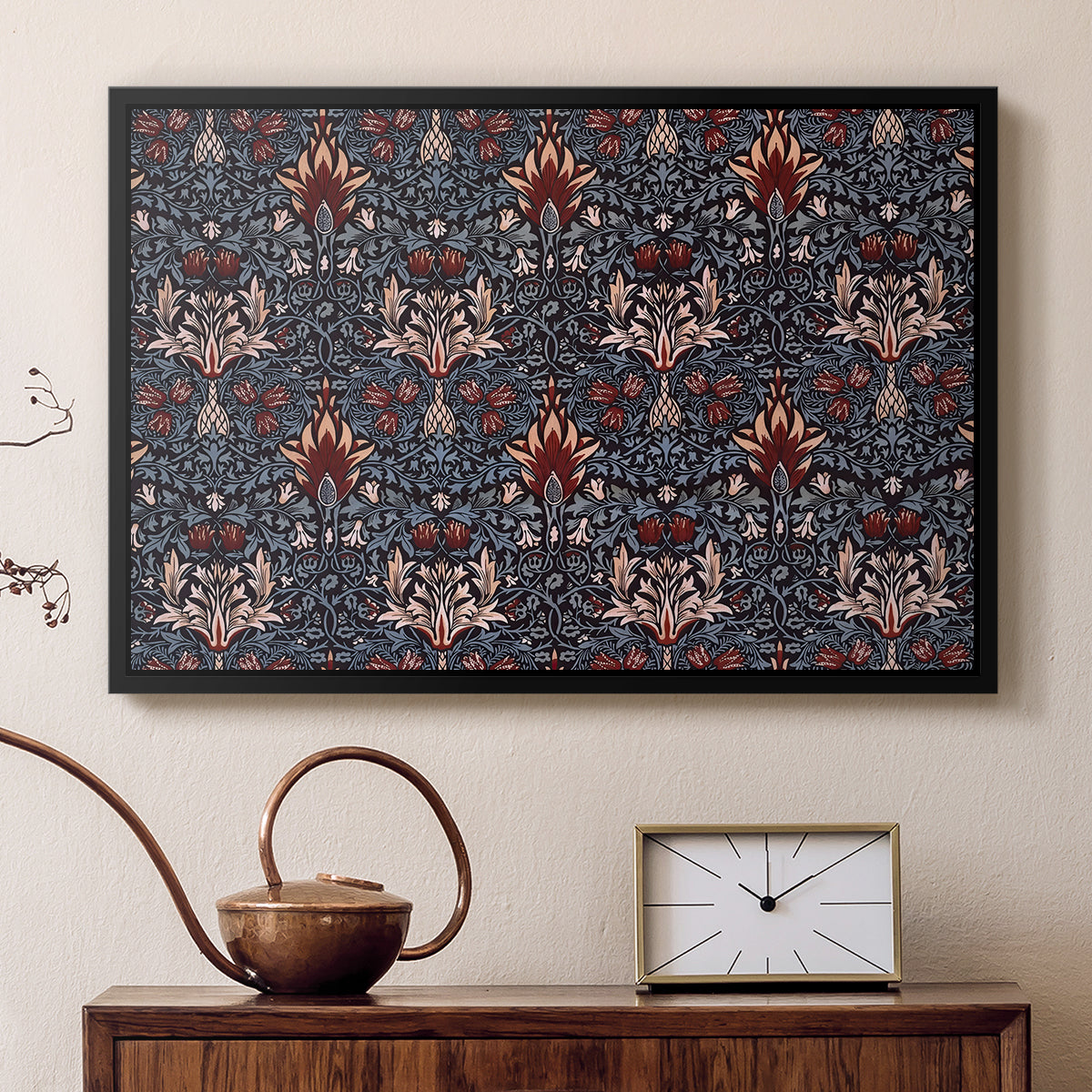 Snakeshead (Printed Textile), c. 1876 - Floater Framed Canvas Print