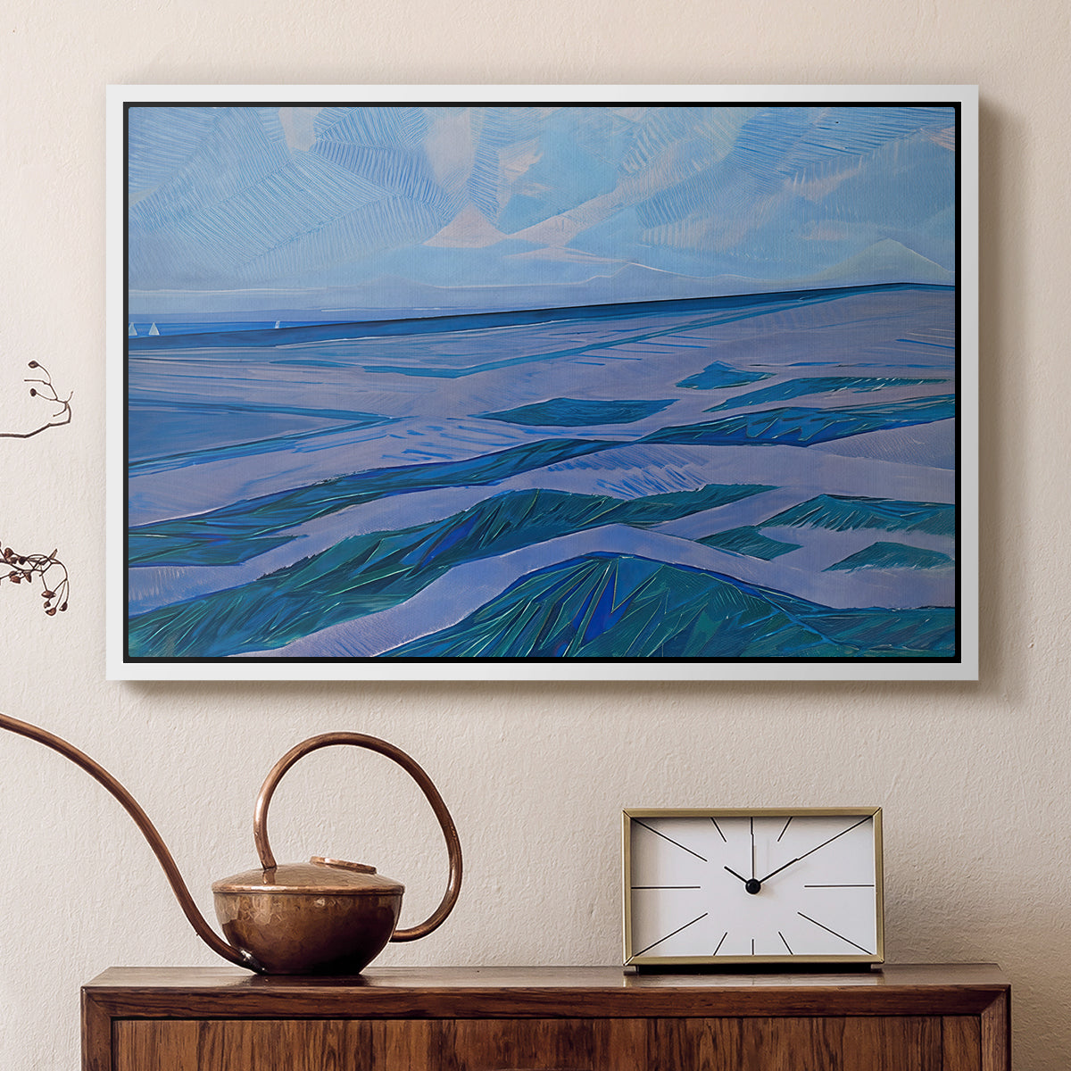 Dune Landscape, 1911 - Floater Framed Canvas Print