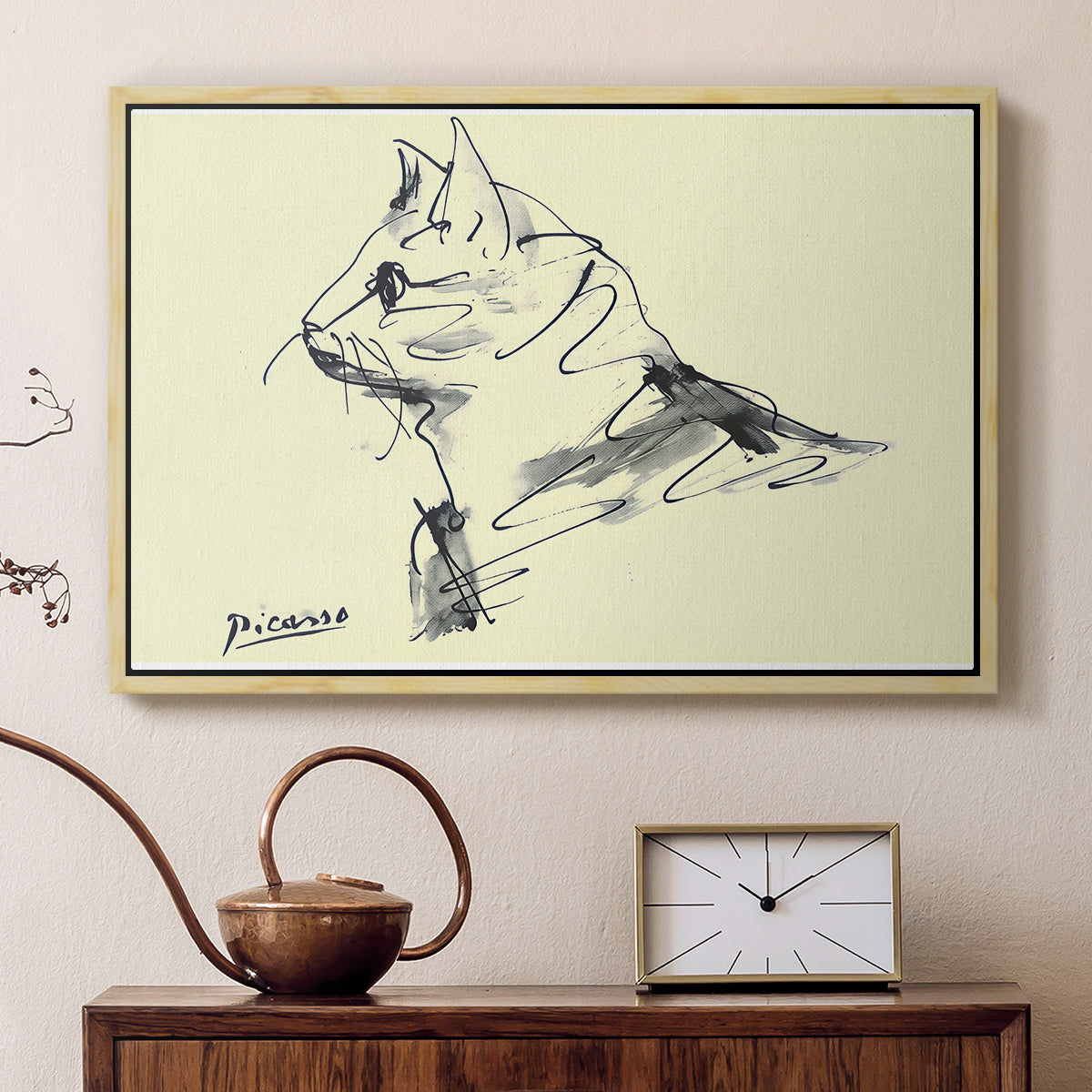 Cat (Le chat), c. 1961 - Floater Framed Canvas Print