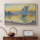 The Port at Sunset, Opus 236, Saint Tropez, 1892 - Floater Framed Canvas Print