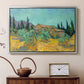 Wooden Sheds Among the Olive Trees and Cypresses, 1889 - Floater Framed Canvas Print