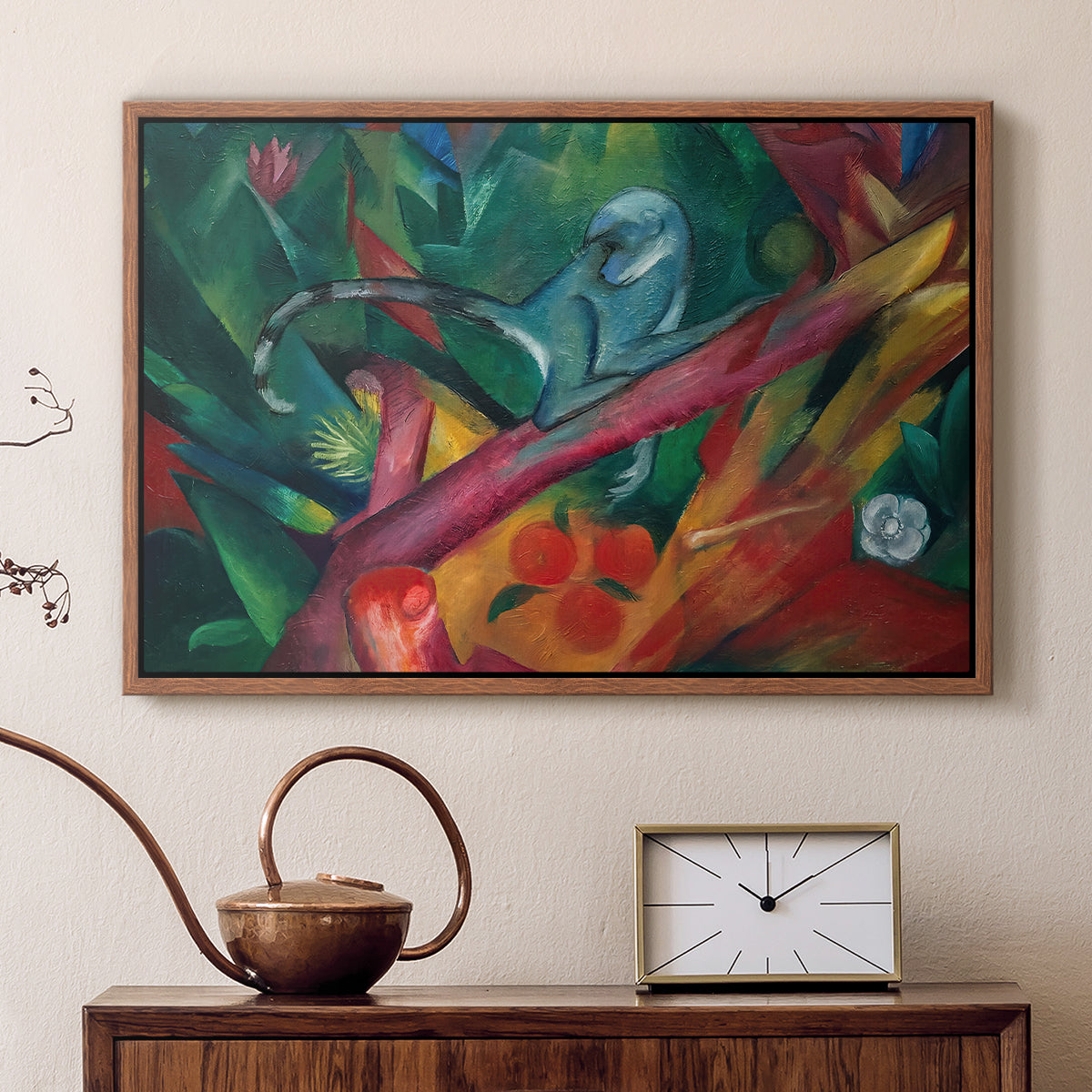 The Monkey, 1912 - Floater Framed Canvas Print