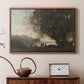 Dance Under the Trees at the Edge of the Lake, c. 1865-1870 - Floater Framed Canvas Print