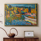 Study for Autumn Landscape with Boats, 1908 - Floater Framed Canvas Print