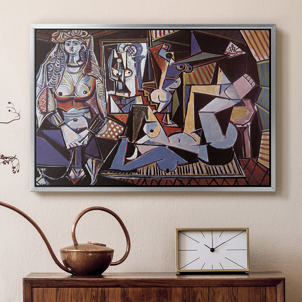 Women of Algiers (Version O), 1955 - Floater Framed Canvas Print