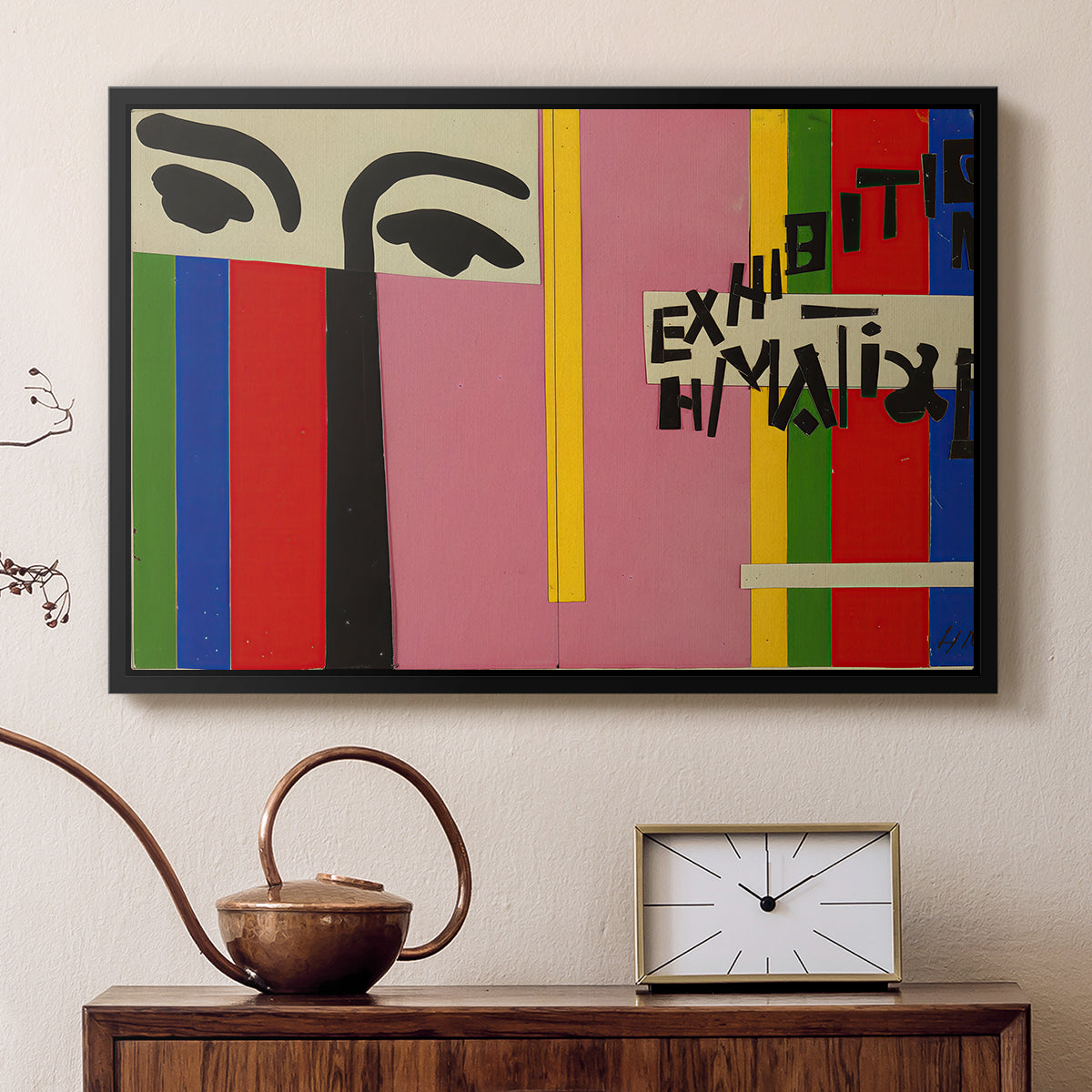 Design for Cover of Exhibition Catalogue, 1951 - Floater Framed Canvas Print