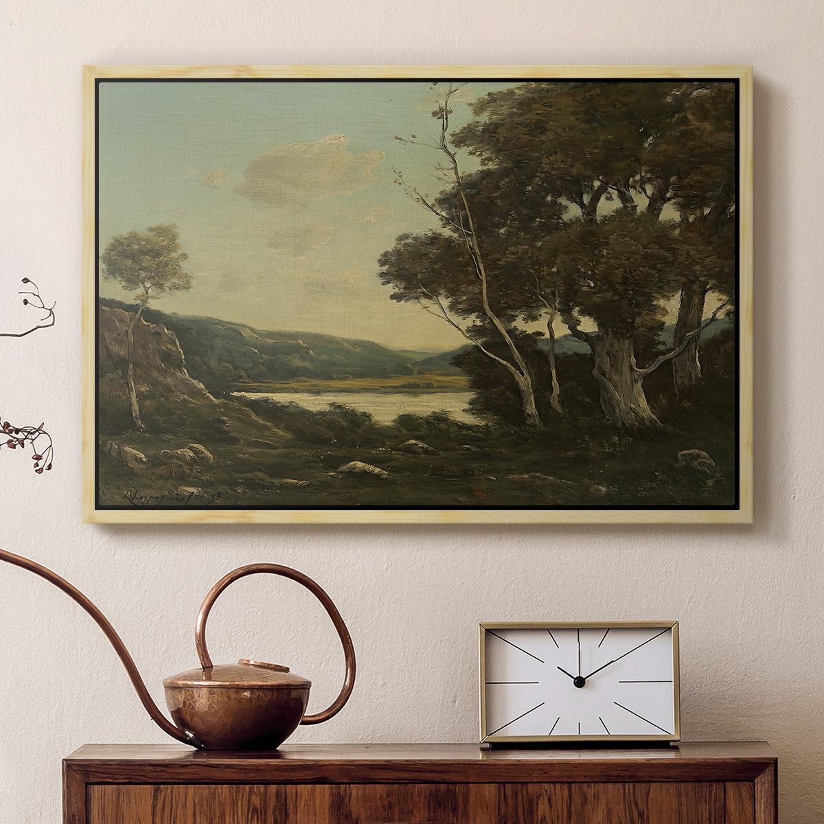 Landscape, 1898 - Floater Framed Canvas Print