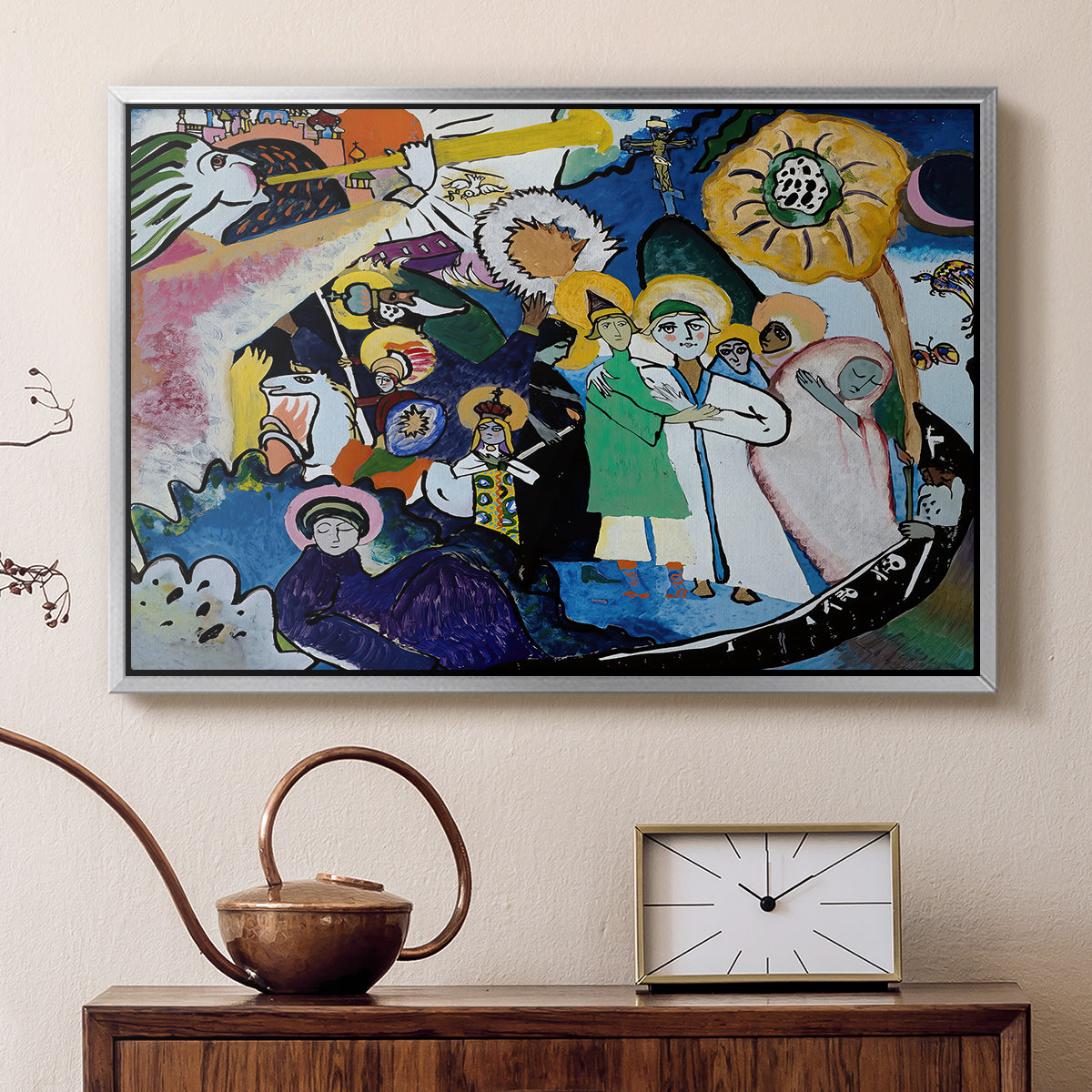 All Saints Day I, 1911 - Floater Framed Canvas Print
