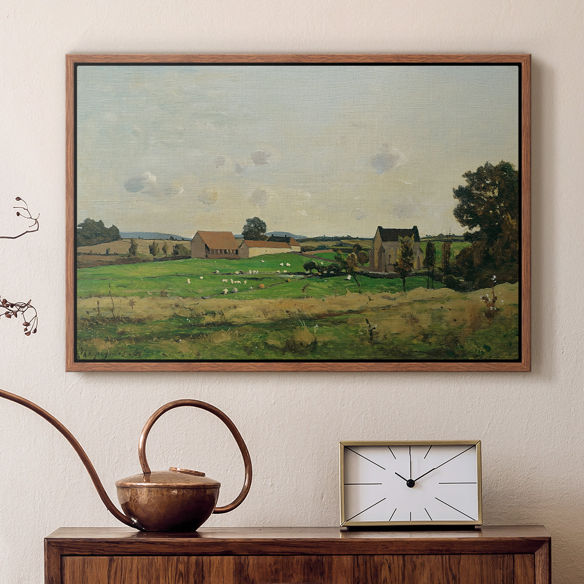 The Saulce Estate, 1869 - Floater Framed Canvas Print