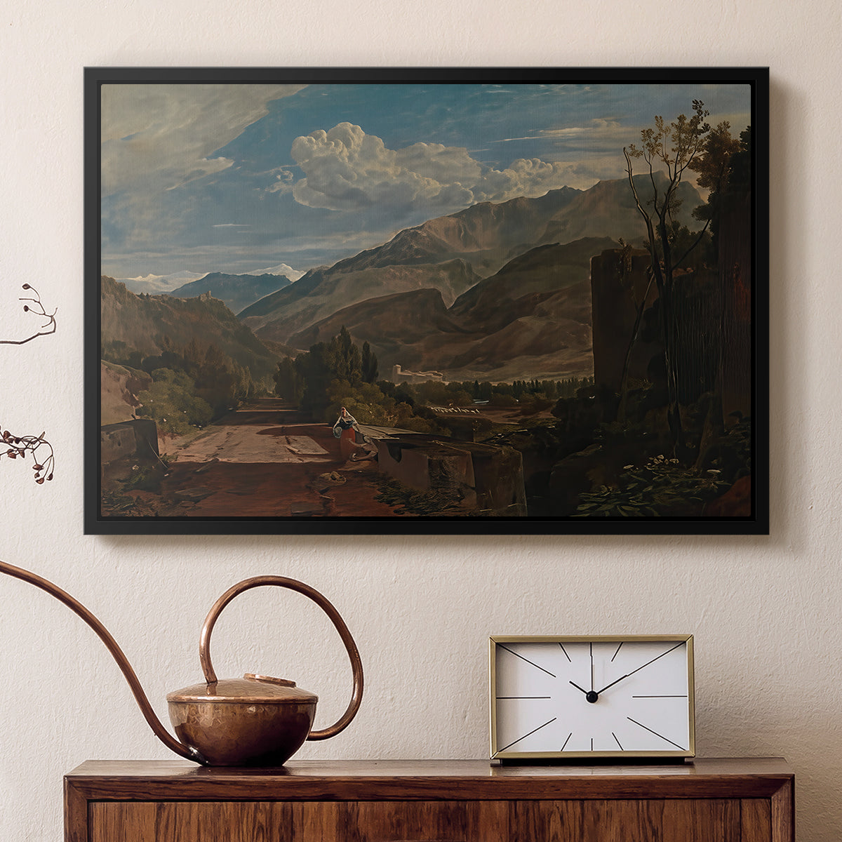 Bonneville, Savoy, 1803 - Floater Framed Canvas Print