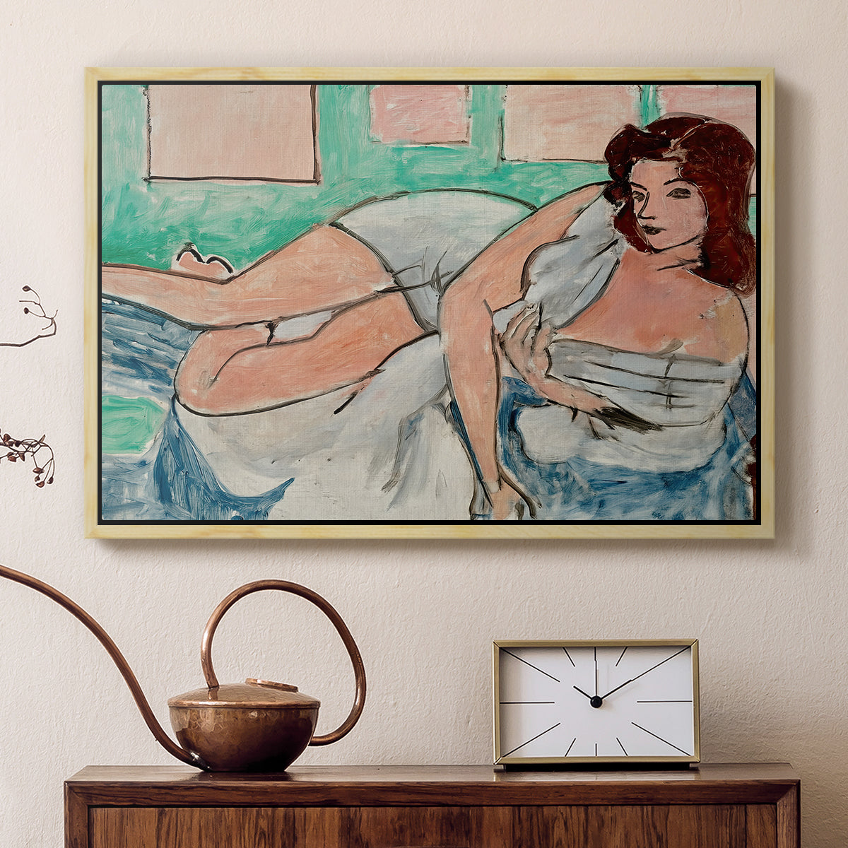 Nude in a Bathrobe (Nu au peignoir), 1941 - Floater Framed Canvas Print