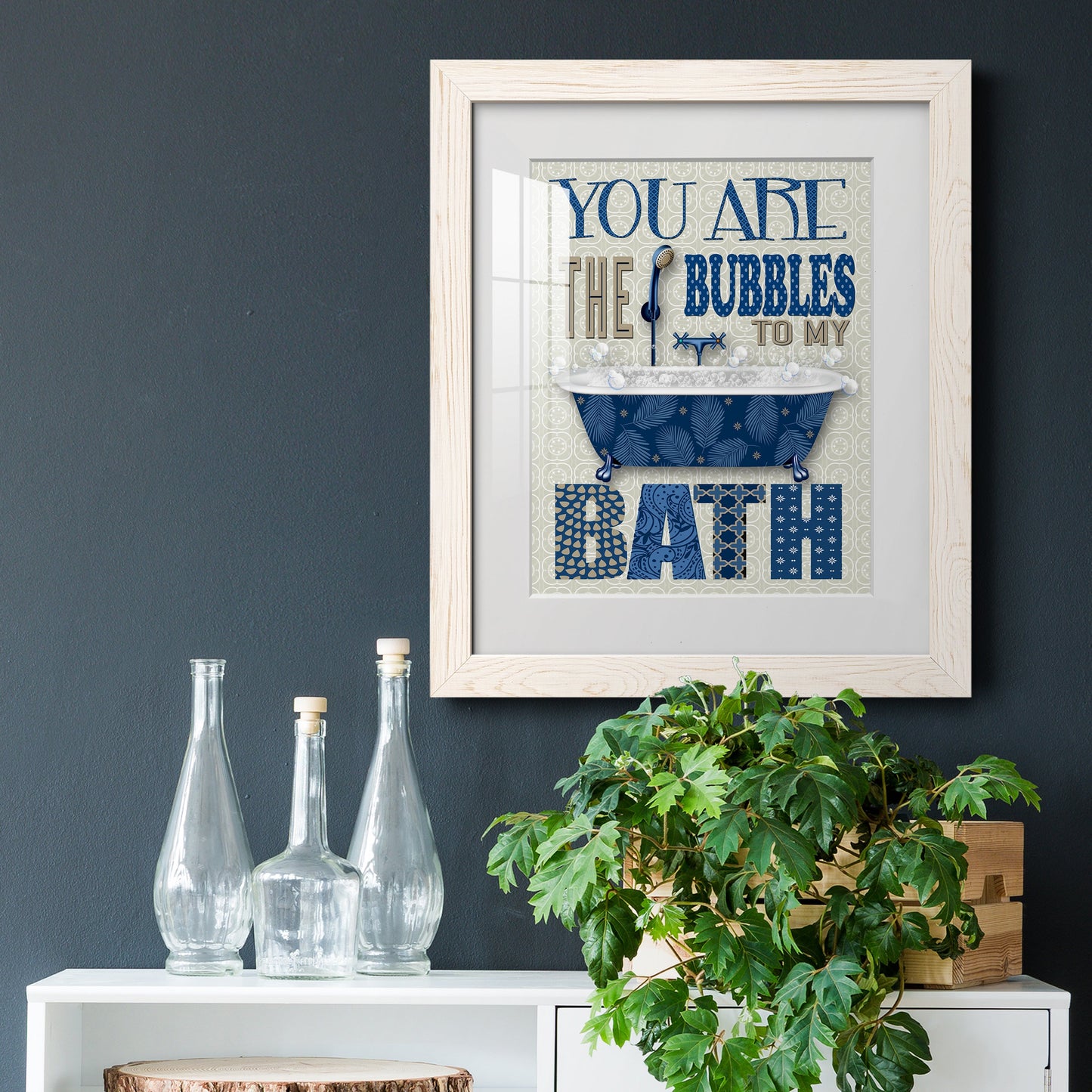 Bubble Bath - Premium Framed Print - Distressed Barnwood Frame - Ready to Hang