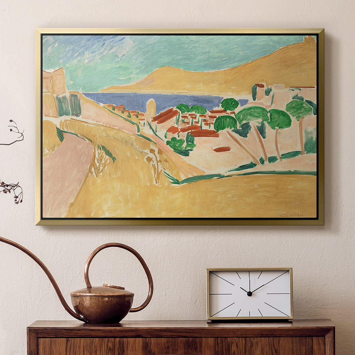 Collioure in August, c. 1911 - Floater Framed Canvas Print