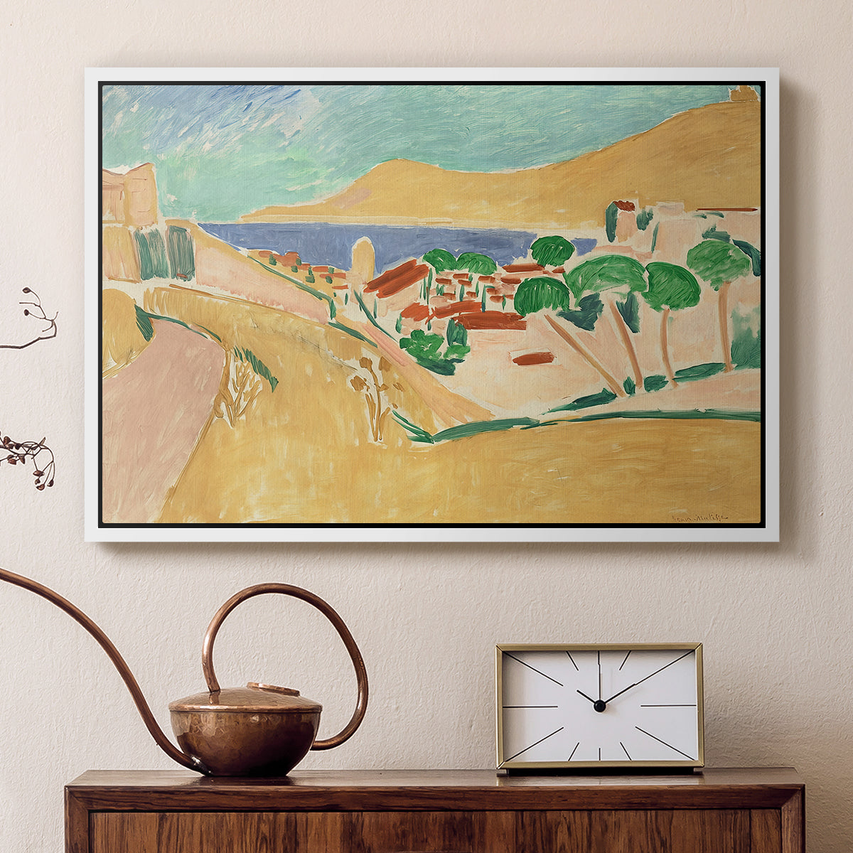 Collioure in August, c. 1911 - Floater Framed Canvas Print
