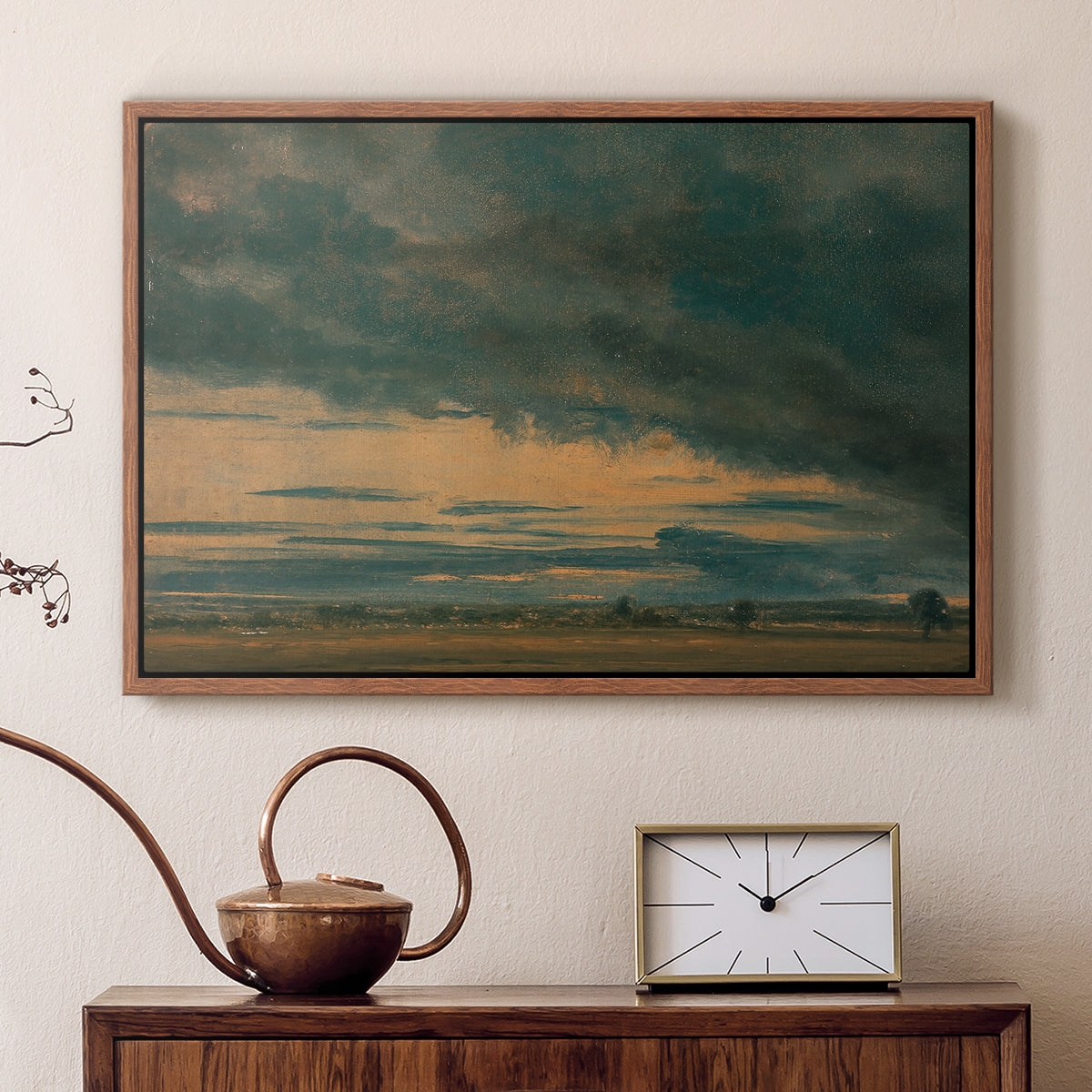 Cloud Study, c. 1821 - Floater Framed Canvas Print