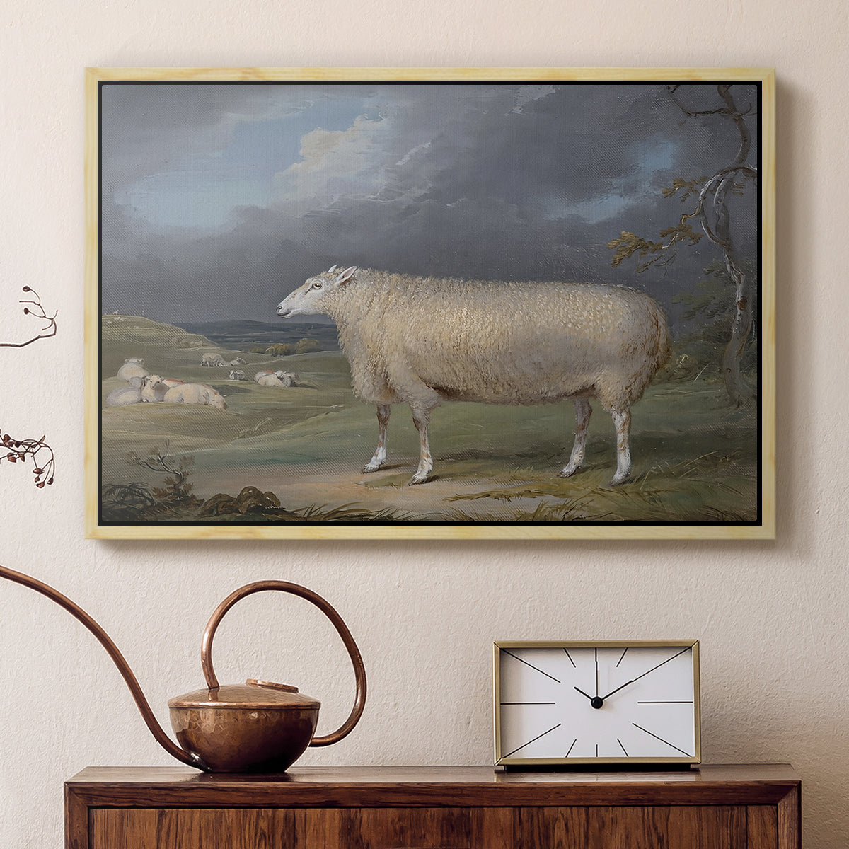 A Border Leicester Ewe, c. 1795-1800 - Floater Framed Canvas Print