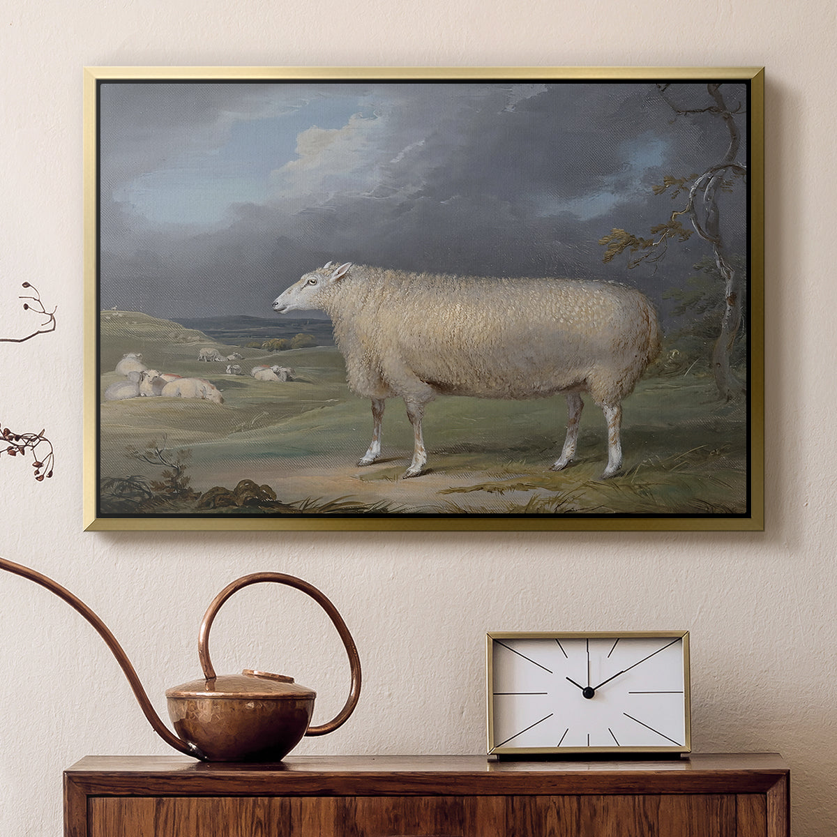 A Border Leicester Ewe, c. 1795-1800 - Floater Framed Canvas Print