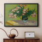 Vase with Oleanders and Books, 1888 - Floater Framed Canvas Print