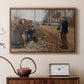 People by a Road, 1893 - Floater Framed Canvas Print
