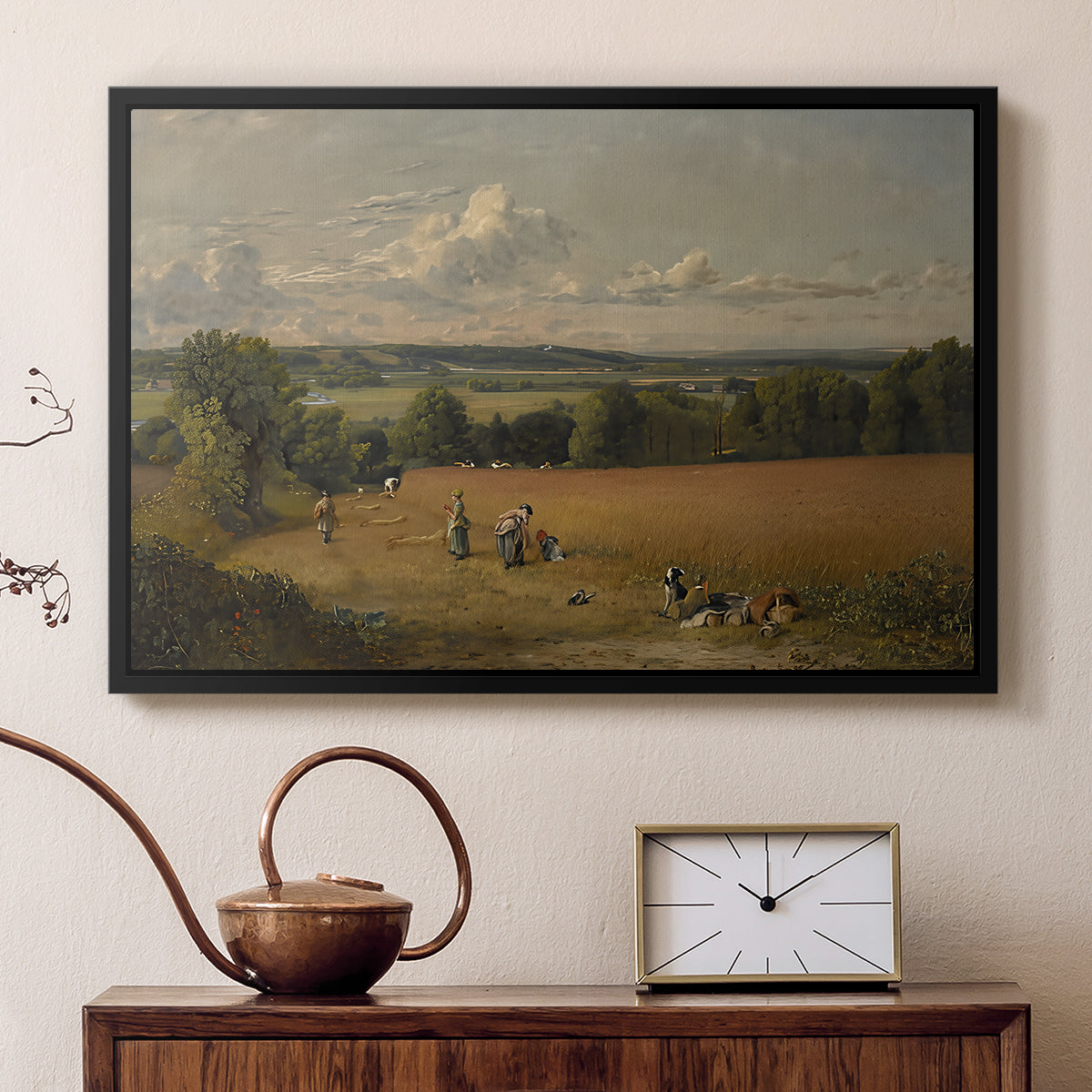 The Wheat Field, 1816 - Floater Framed Canvas Print