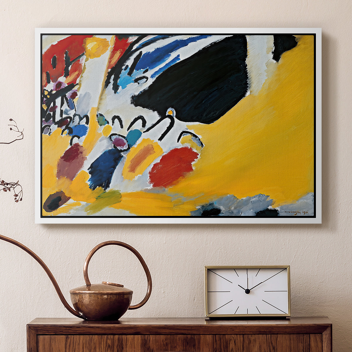 Impression III (Concert), 1911 - Floater Framed Canvas Print