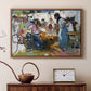 Net Menders in Valencia, 1909 - Floater Framed Canvas Print