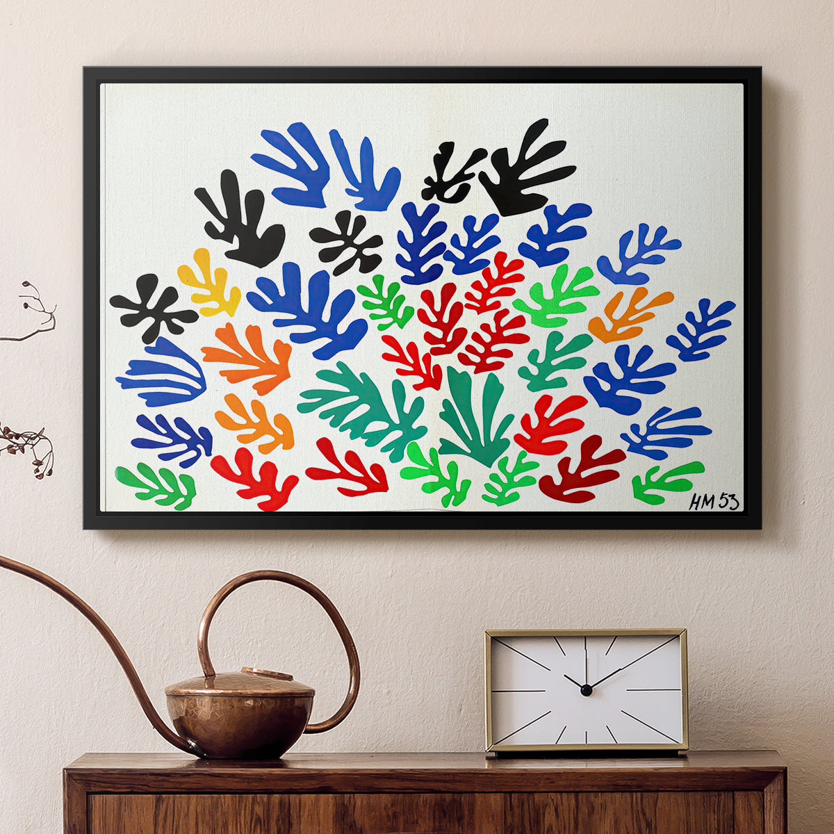 The Sheaf (La gerbe), 1953 - Floater Framed Canvas Print