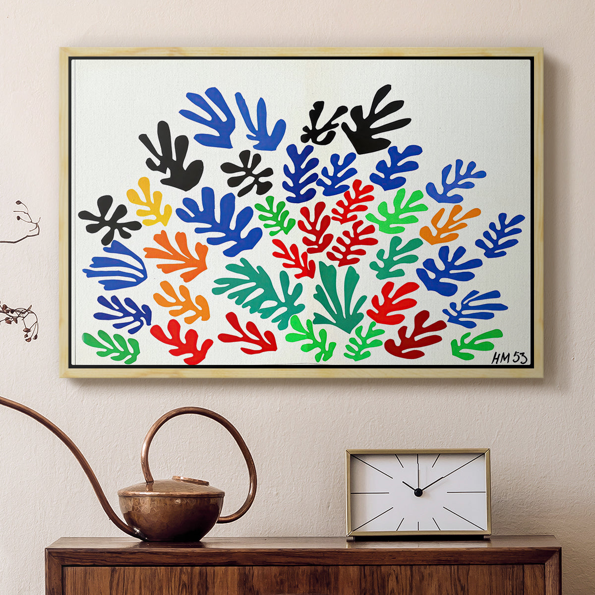 The Sheaf (La gerbe), 1953 - Floater Framed Canvas Print
