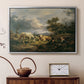 Young Peasant Couple Resting in the Field, 1829 - Floater Framed Canvas Print