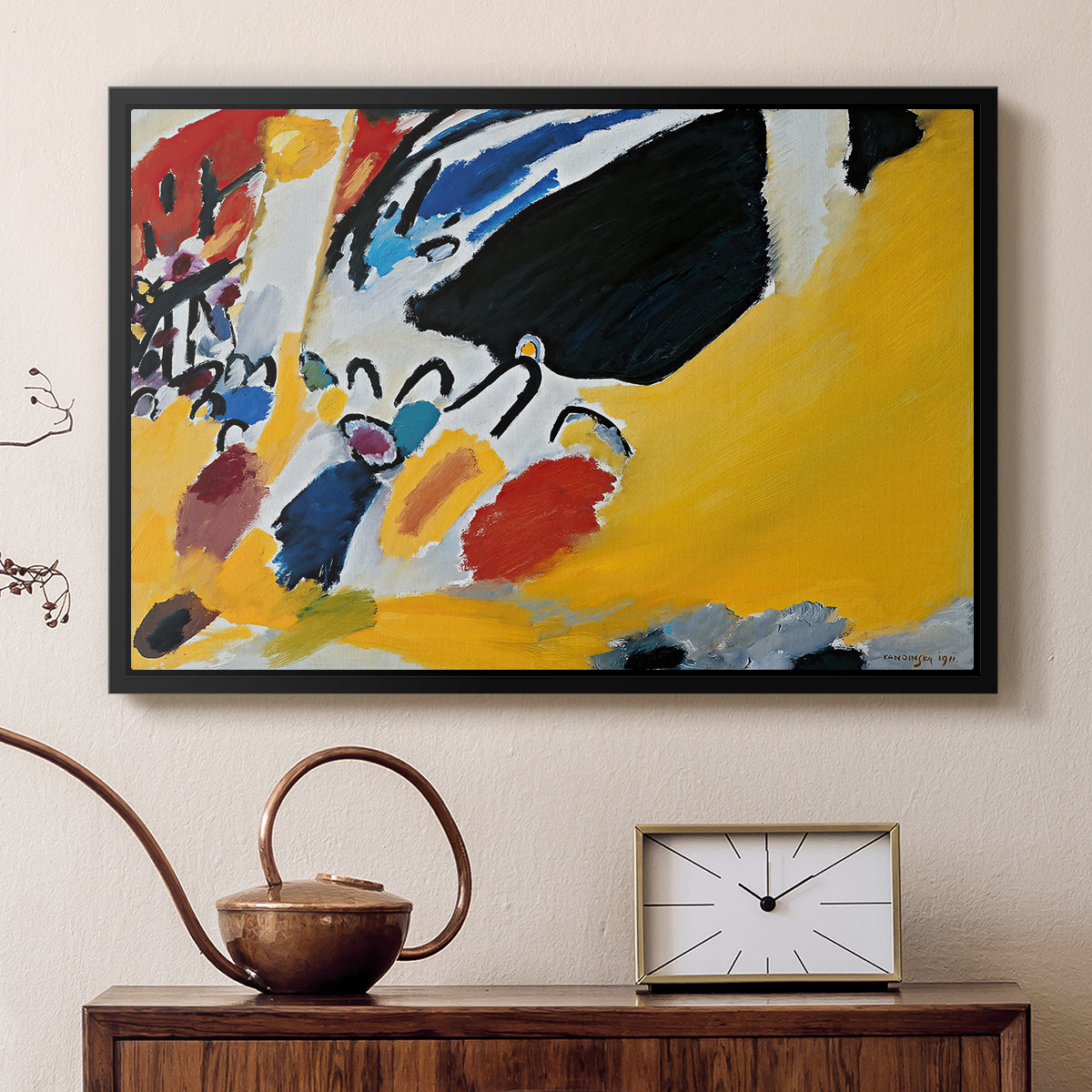 Impression III (Concert), 1911 - Floater Framed Canvas Print