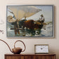 The Return from Fishing: Hauling the Boat, 1894 - Floater Framed Canvas Print