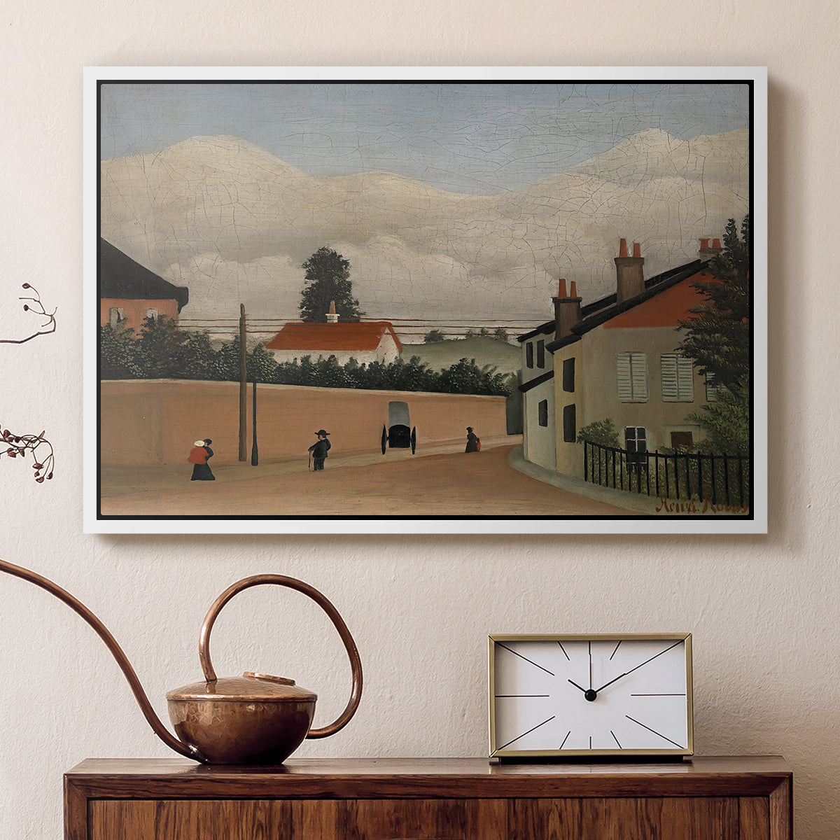Outskirts of Paris, c. 1906-1910 - Floater Framed Canvas Print