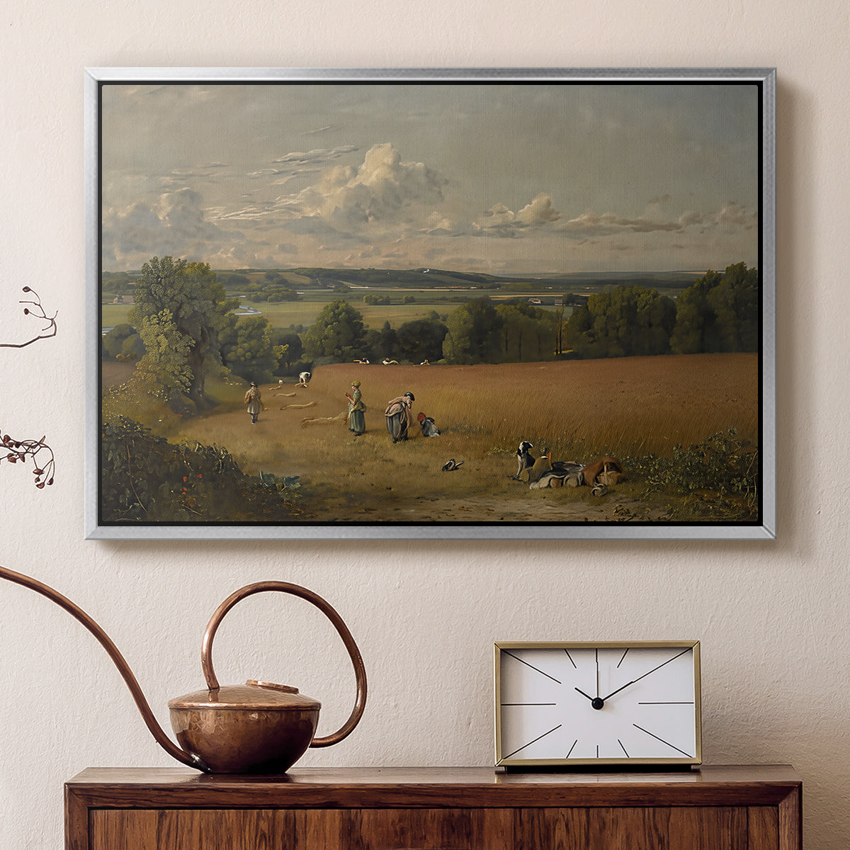 The Wheat Field, 1816 - Floater Framed Canvas Print