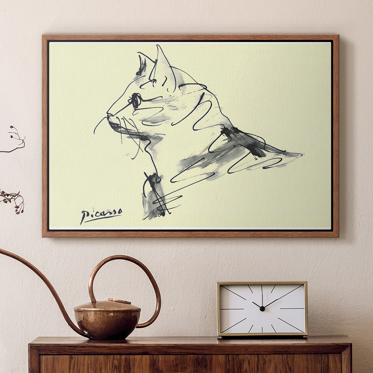 Cat (Le chat), c. 1961 - Floater Framed Canvas Print