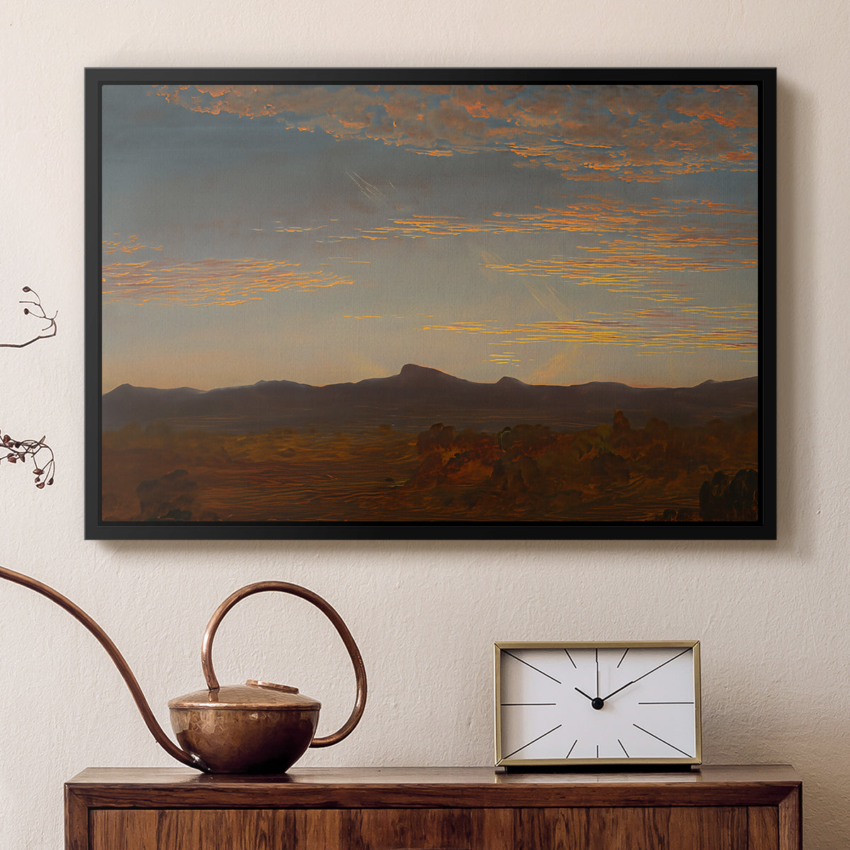 Study for "Catskill Creek", c. 1844-1845 - Floater Framed Canvas Print