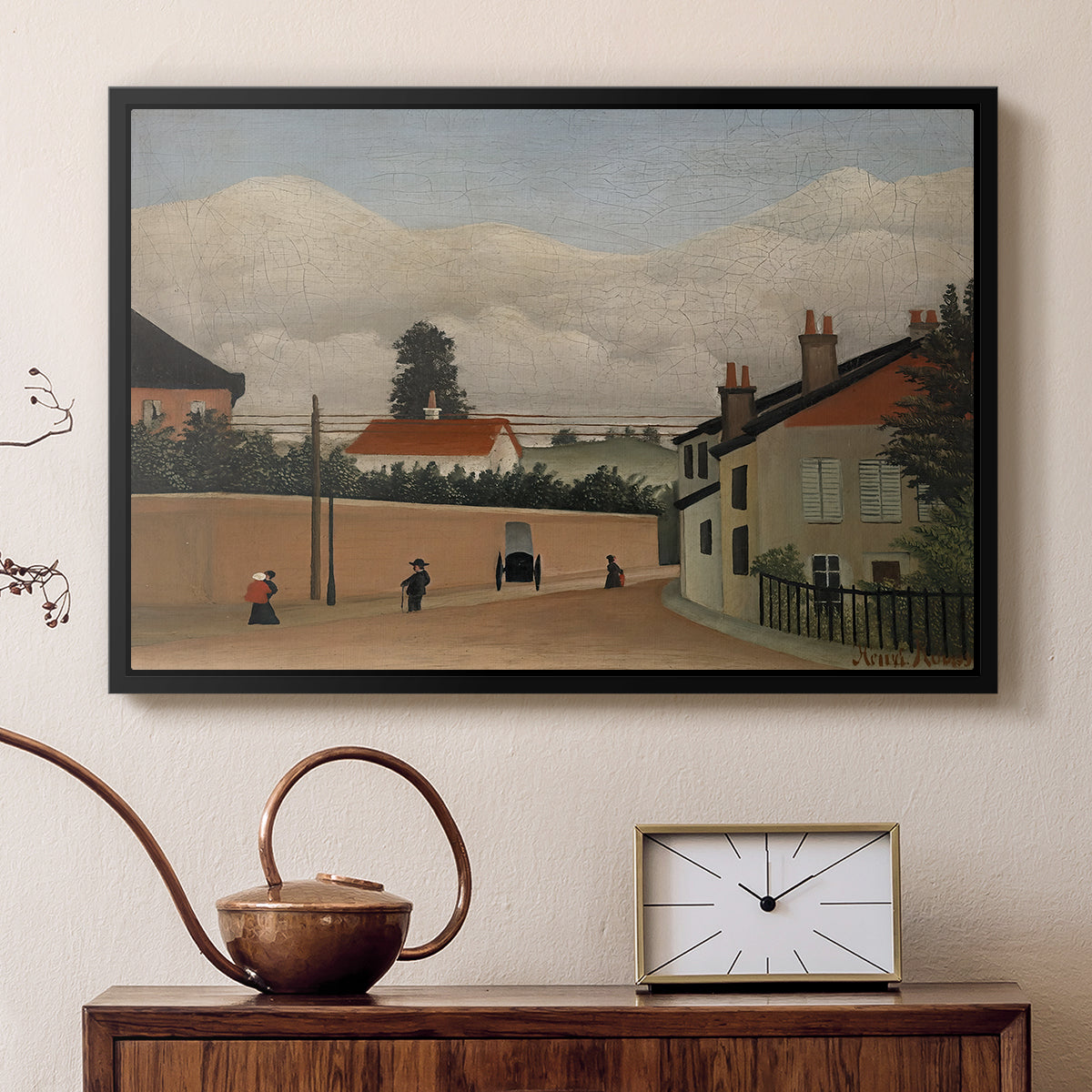 Outskirts of Paris, c. 1906-1910 - Floater Framed Canvas Print