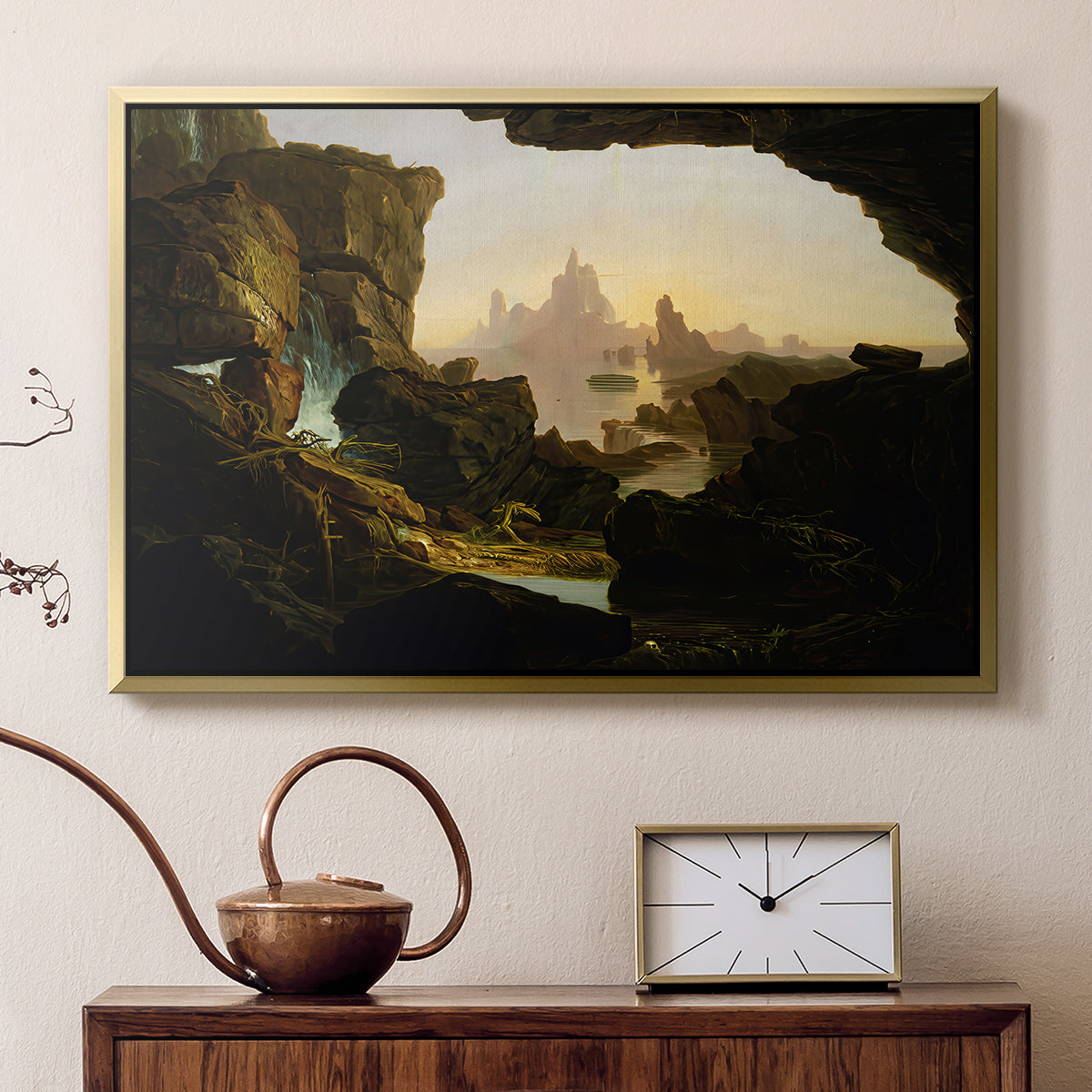 The Subsiding of the Waters of the Deluge, 1829 - Floater Framed Canvas Print