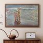 The Three Sisters on the Beach, 1908 - Floater Framed Canvas Print