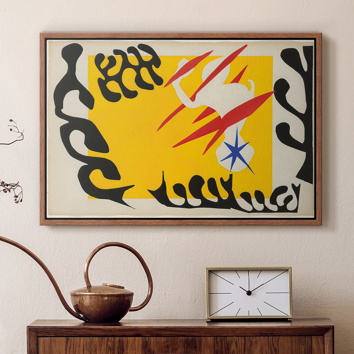 The Nightmare of the White Elephant, from Jazz, 1947 - Floater Framed Canvas Print