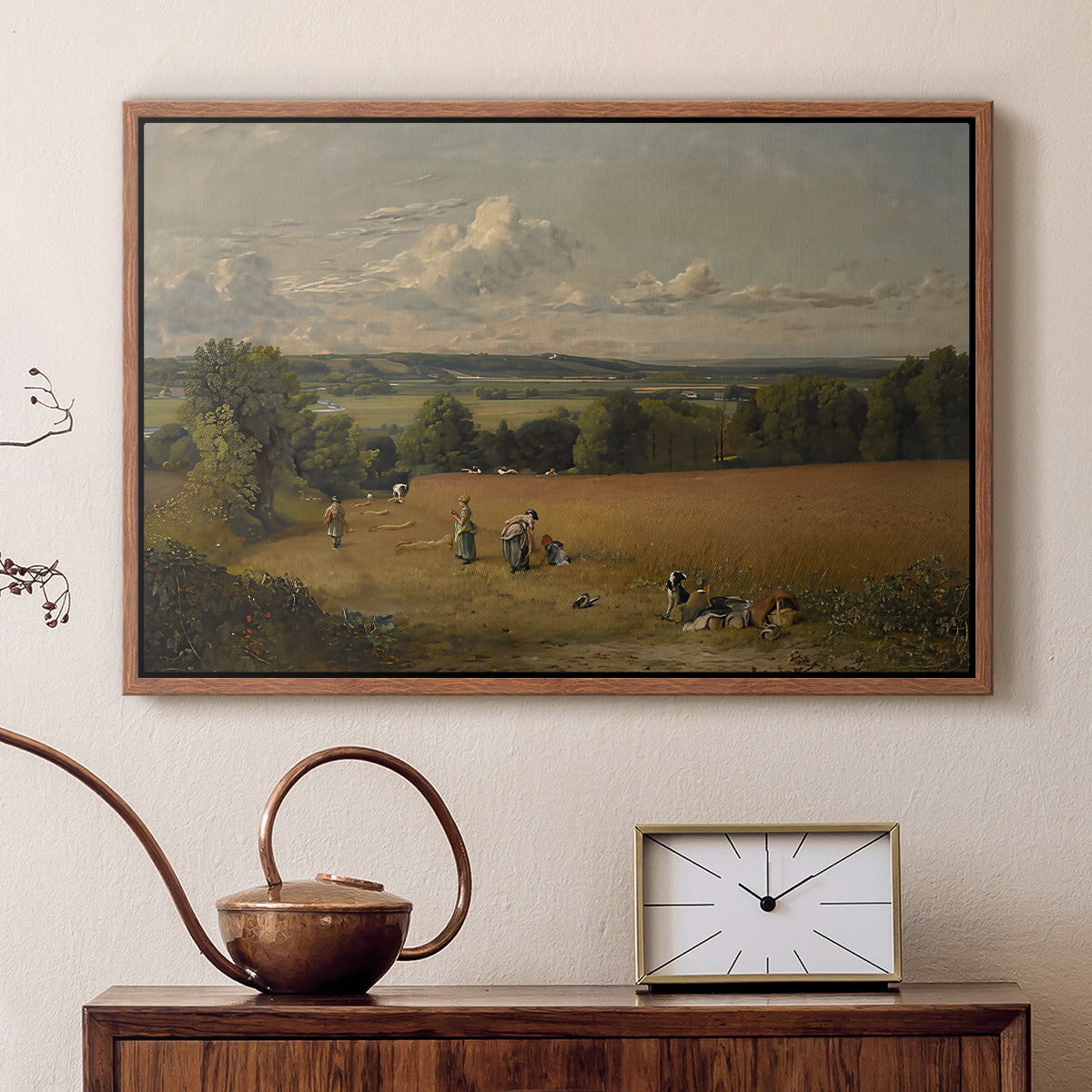The Wheat Field, 1816 - Floater Framed Canvas Print