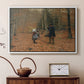 The Woodman and his Children, 1886 - Floater Framed Canvas Print