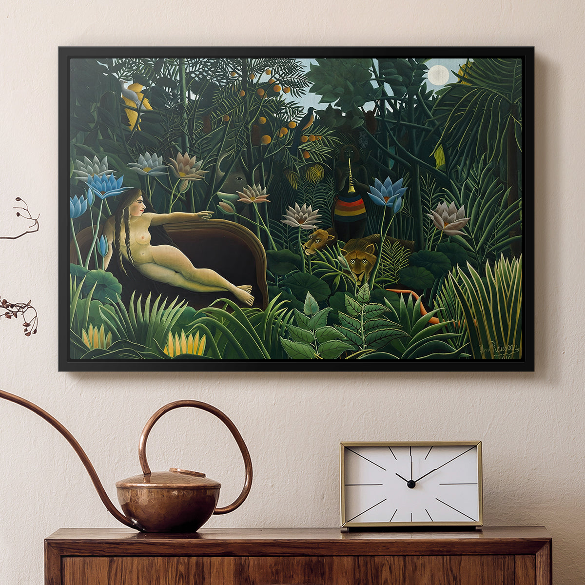 The Dream (Le Rêve), 1910 - Floater Framed Canvas Print