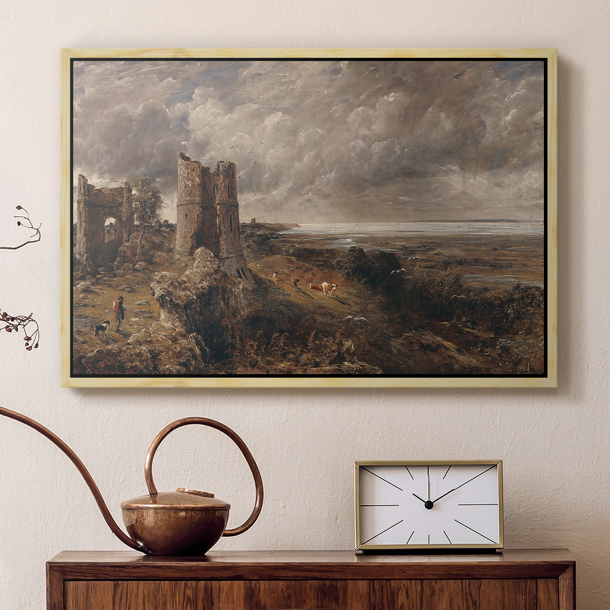 Hadleigh Castle, Mouth of Thames, c. 1829 - Floater Framed Canvas Print